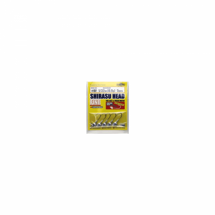 ECOGEAR SHIRASU HEAD FINE #6F - 1/48oz (0.6g) (5 pcs/pack)