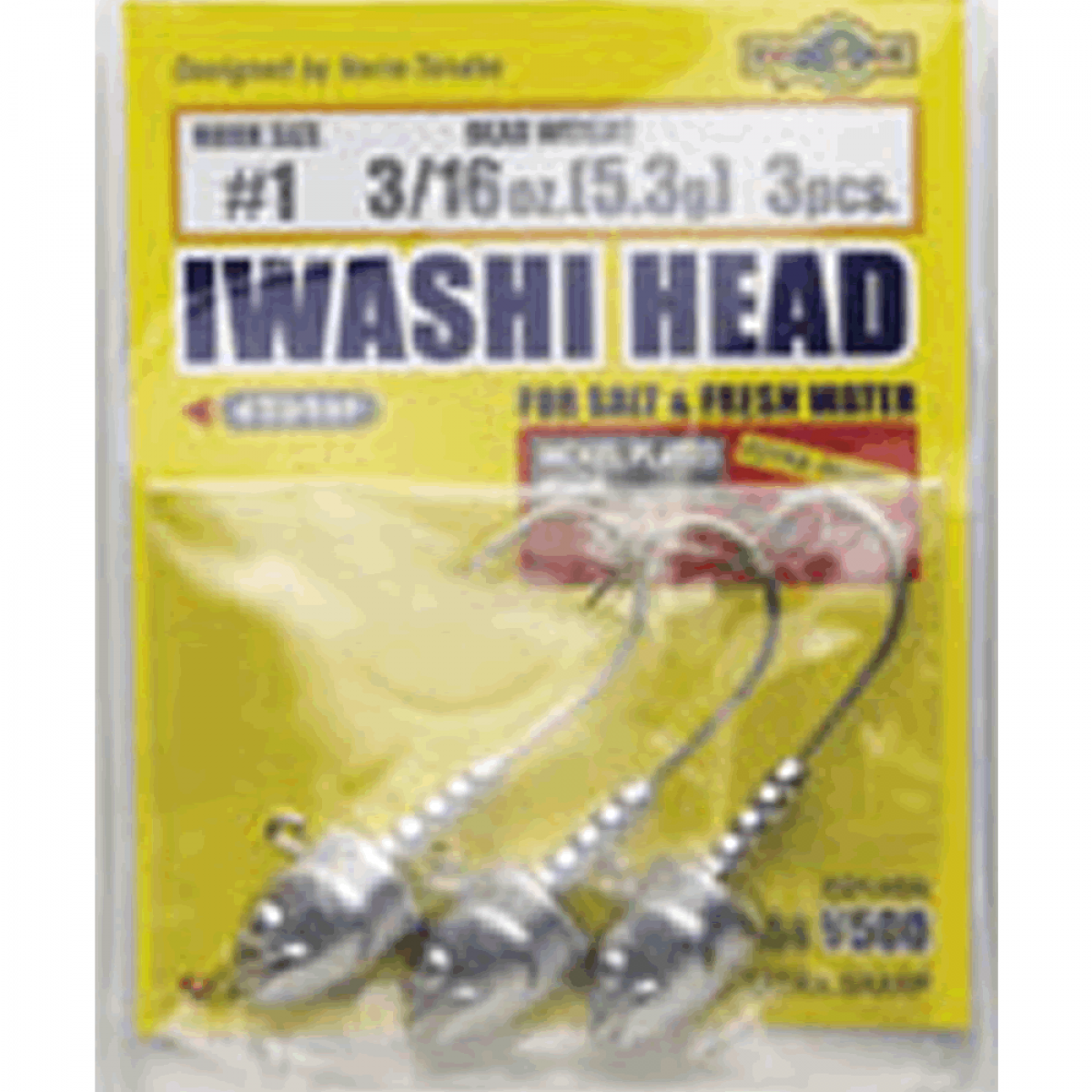 ECOGEAR IWASHI HEAD #1- 7.0g (3 pcs/pack)