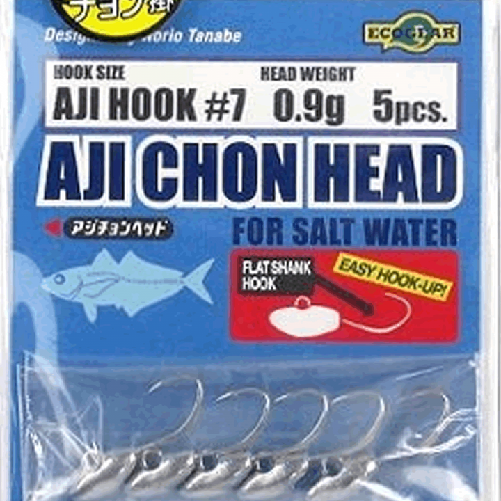 ECOGEAR AJI CHON HEAD 0.9g (5 pcs/pack)