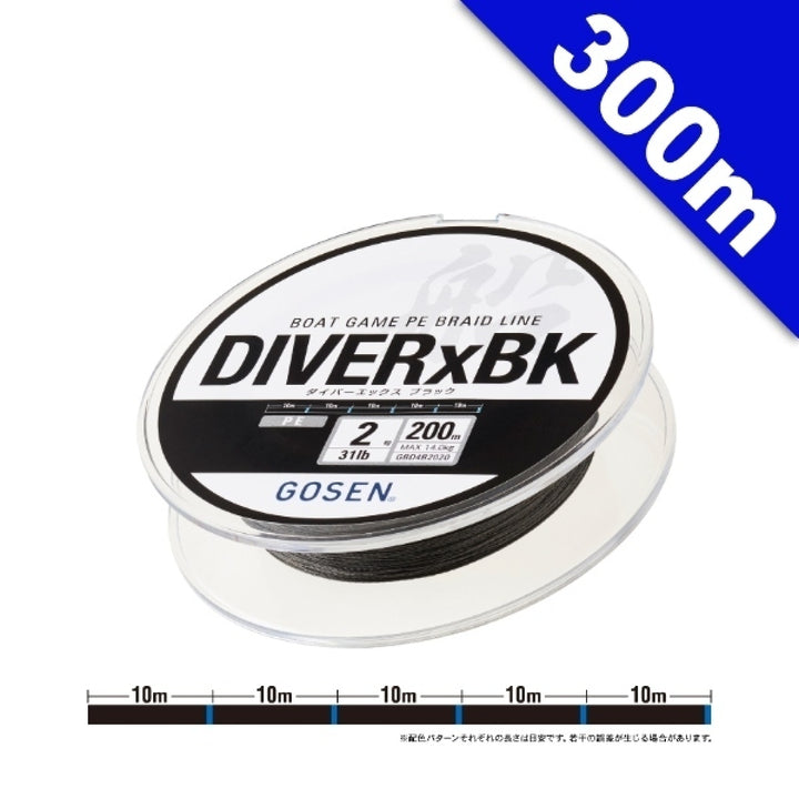GOSEN DIVERxBLACK #1 (17 lb) - 300m BLACK