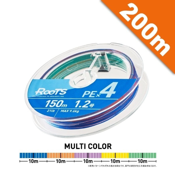 GOSEN ROOTS PE X4 #1 (17 lb) - 200m MULTI COL