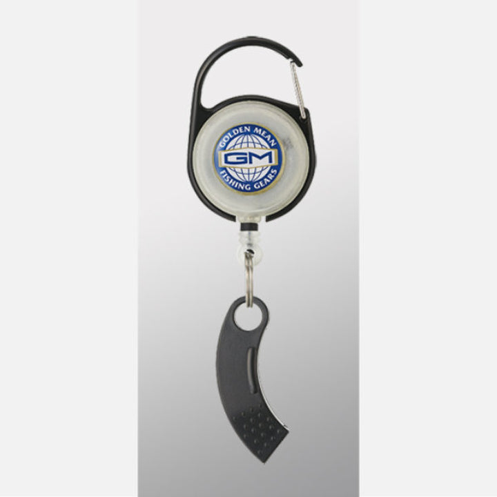 Golden Mean GM PIN ON REEL + LINE CUTTER REEL/75m : 17.3g CUTTER/45mm : 2.9g #BLACK