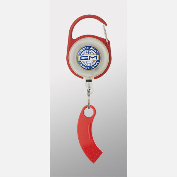 Golden Mean GM PIN ON REEL + LINE CUTTER REEL/75m : 17.3g CUTTER/45mm : 2.9g #RED