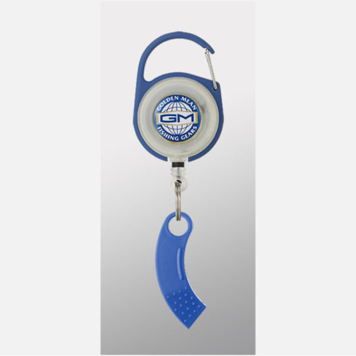 Golden Mean GM PIN ON REEL + LINE CUTTER REEL/75m : 17.3g CUTTER/45mm : 2.9g #BLUE