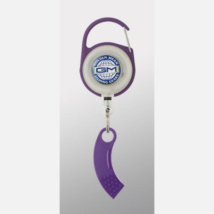Golden Mean GM PIN ON REEL + LINE CUTTER REEL/75m : 17.3g CUTTER/45mm : 2.9g #PURPLE