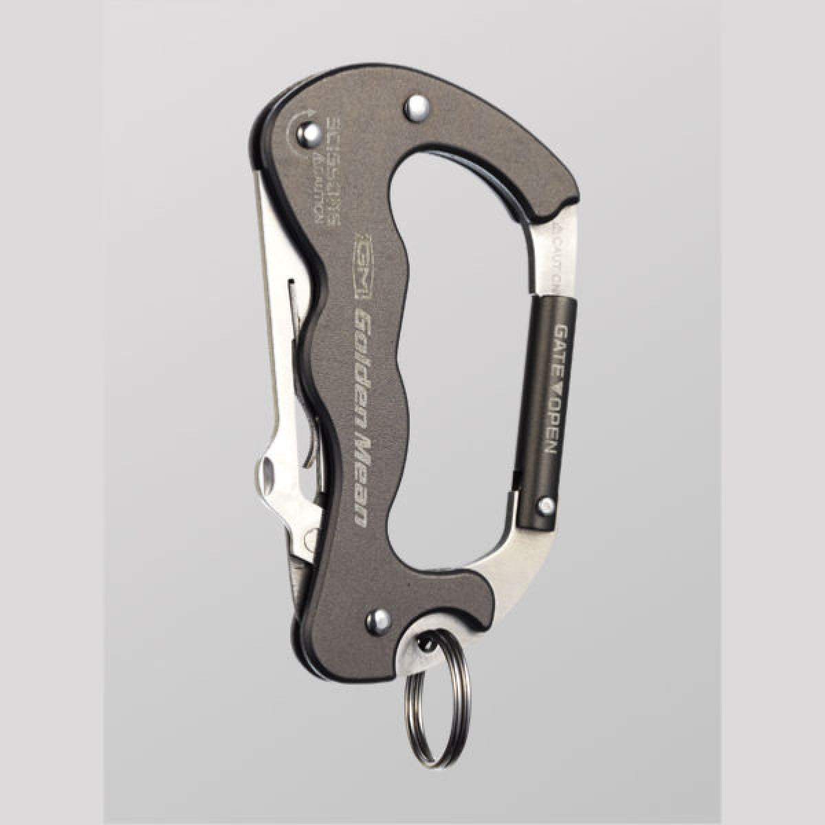 Golden Mean GM KARABINER SCISSORS H90 x W52mm : 63g #GUN METAL