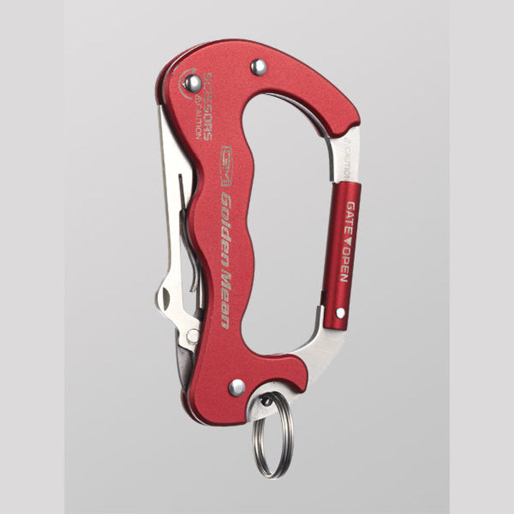 Golden Mean GM KARABINER SCISSORS H90 x W52mm : 63g #RED