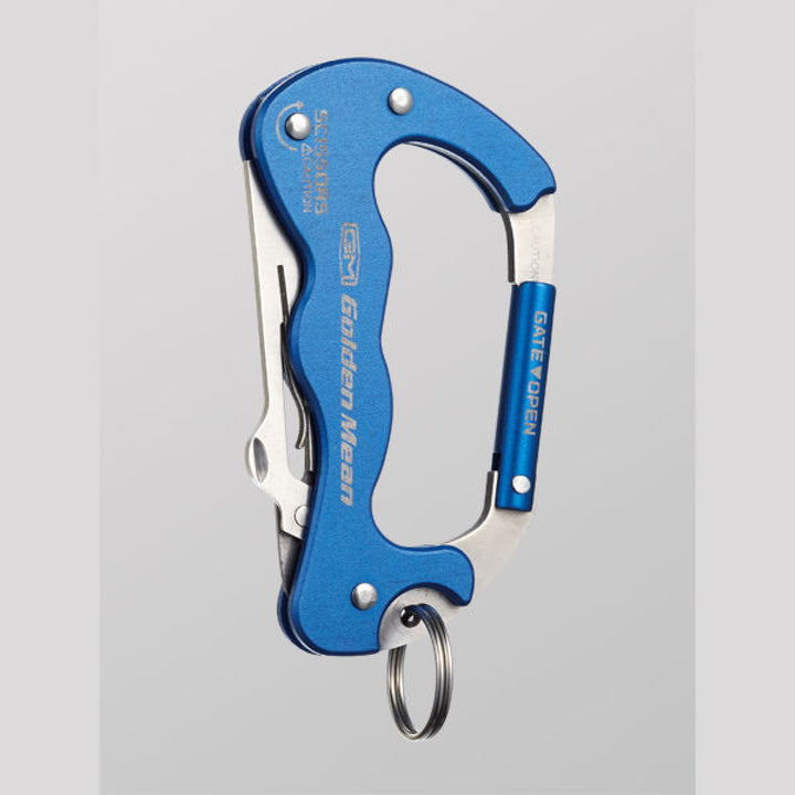 Golden Mean GM KARABINER SCISSORS H90 x W52mm : 63g #BLUE
