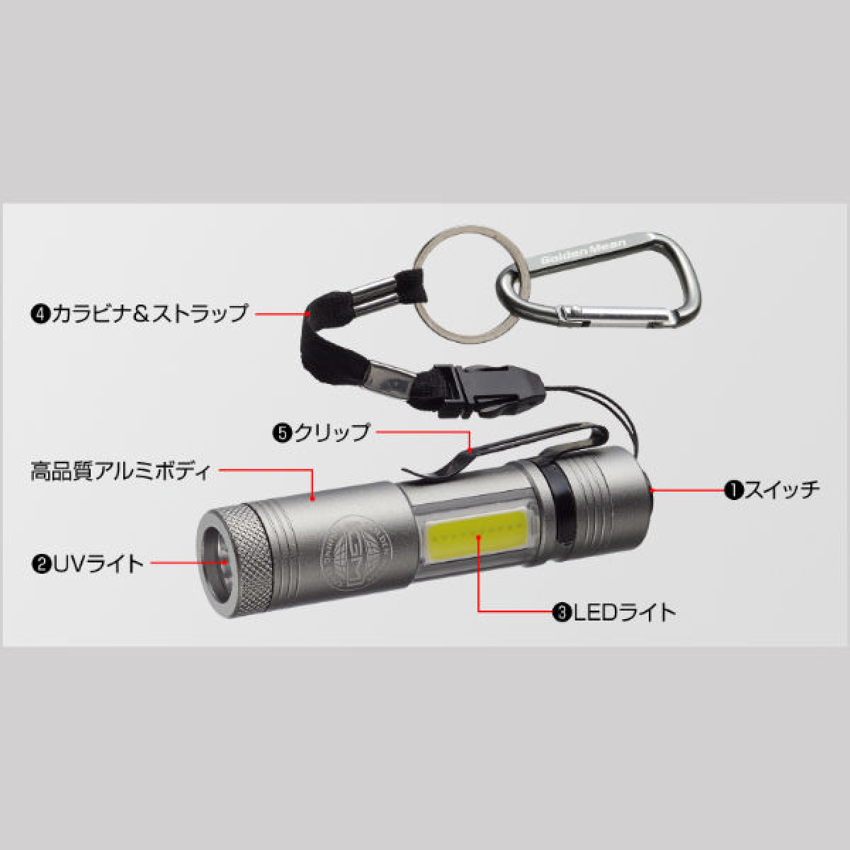 Golden Mean GM UV LIGHT 90 x 20mm : 33g #GUN METAL