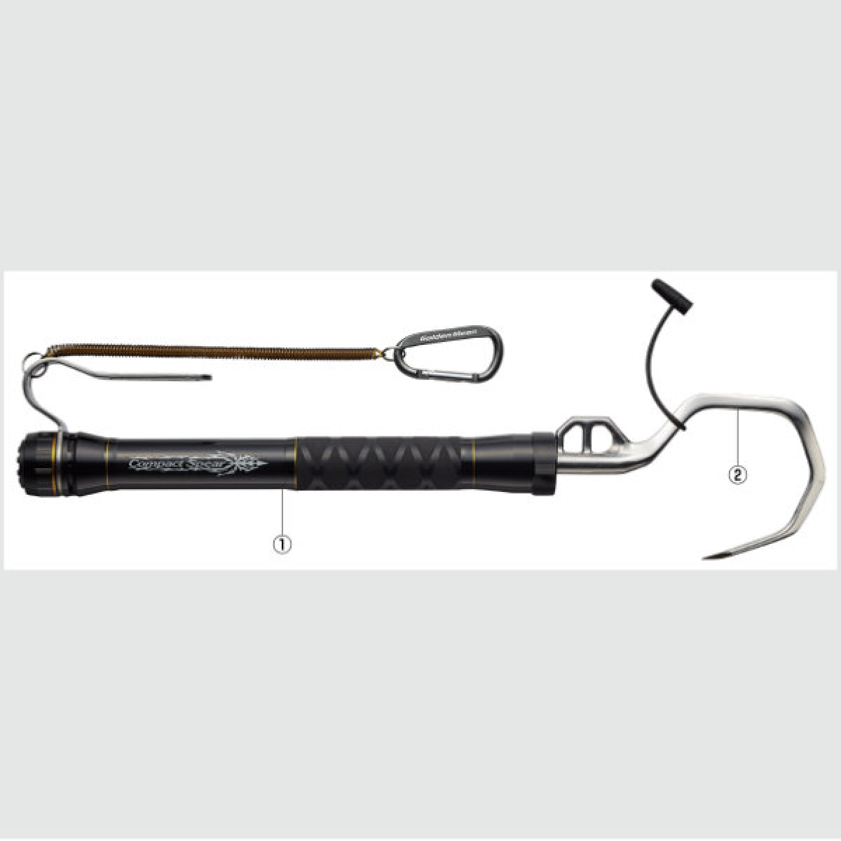 Golden Mean GM COMPACT SPEAR + ULTIMATE GAFF M SET SPEAR/1.95m : 300g GAFF/H190 : W106mm : 158g #BLACK