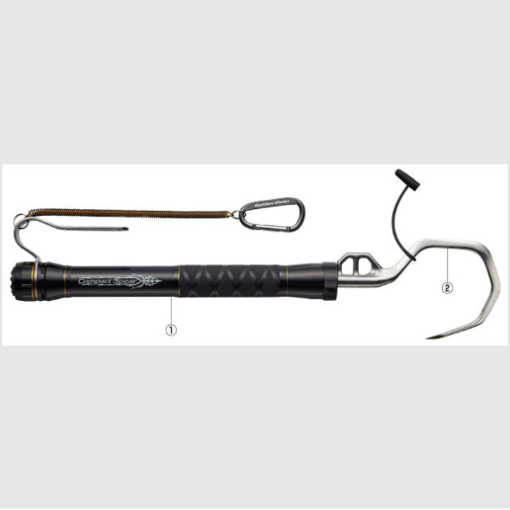 Golden Mean GM COMPACT SPEAR + ULTIMATE GAFF M SET SPEAR/1.95m : 300g GAFF/H190 : W106mm : 158g #BLACK