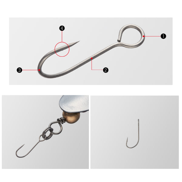 Golden Mean UC HOOK S : 10mm (5 pcs/pack)