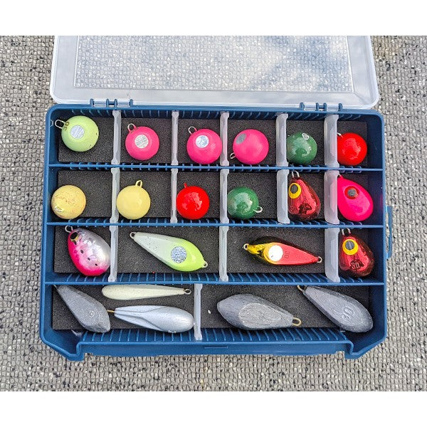 Golden Mean GM MULTI SINKER CASE 255×190×40mm Lid clear/Bottom navy