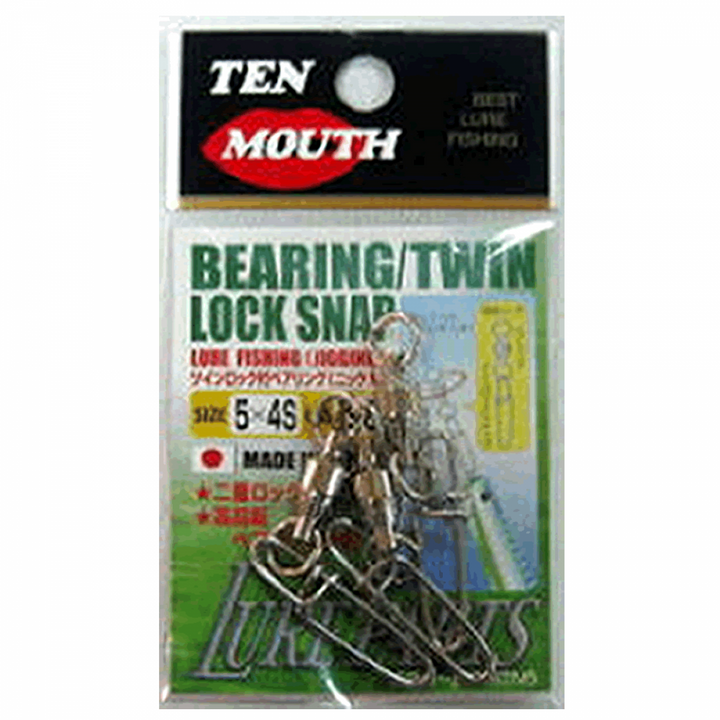 NT SWIVEL BEARING/TWIN LOCK SNAP #2 x #3 (3 pcs/pack) NICKEL