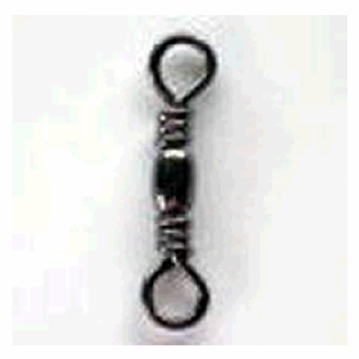NT SWIVEL BRASS BARREL SWIVEL (Value Pack) #1 (50 pcs/pack) BLACK
