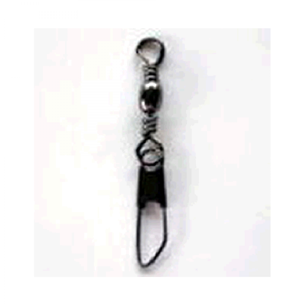 NT SWIVEL BRASS BARREL SWIVEL WITH SAFETY SNAP #8 (8 pcs/pack) BLACK