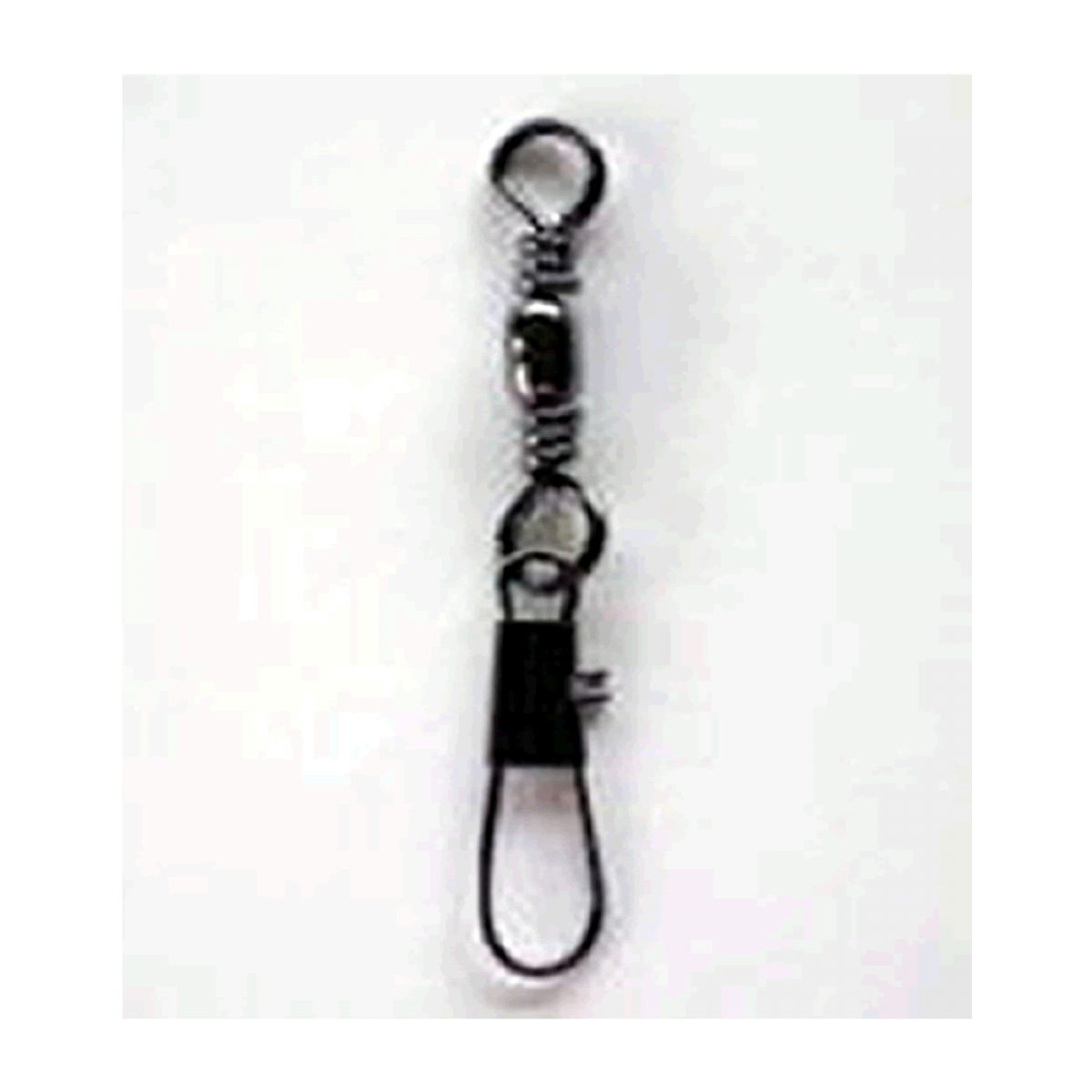 NT SWIVEL BRASS BARREL SWIVEL WITH INTERLOCK SNAP #14 (8 pcs/pack) BLACK