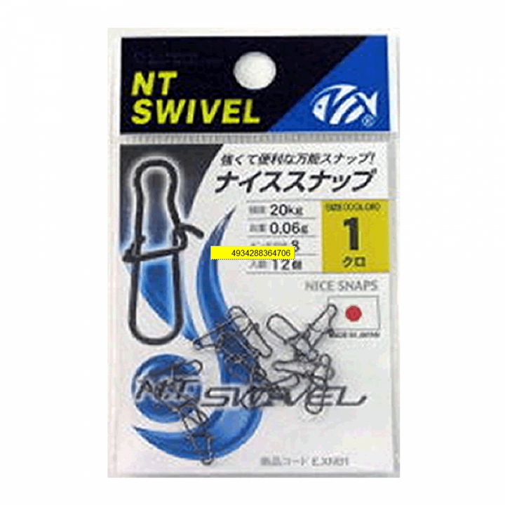 NT SWIVEL STAINLESS STEEL NICE SNAP #00 (10 pcs/pack) STAINLESS