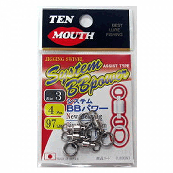 NT SWIVEL SYSTEM BB POWER #3 (4 pcs/pack) NICKEL