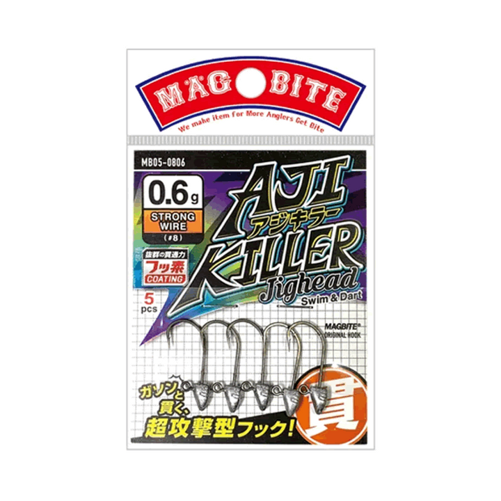 MAGBITE AJI KILLER JIGHEAD #8 - 1.5g (5 pcs/pack)