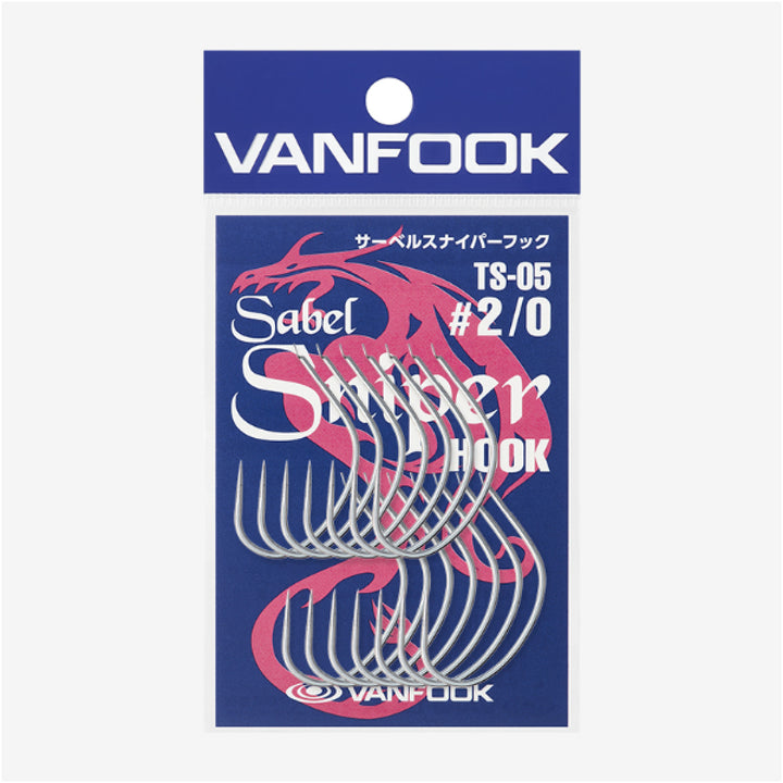 VANFOOK TS-07 SABEL SNIPER HOOK #3/0 (12 pcs/pack) SILVER