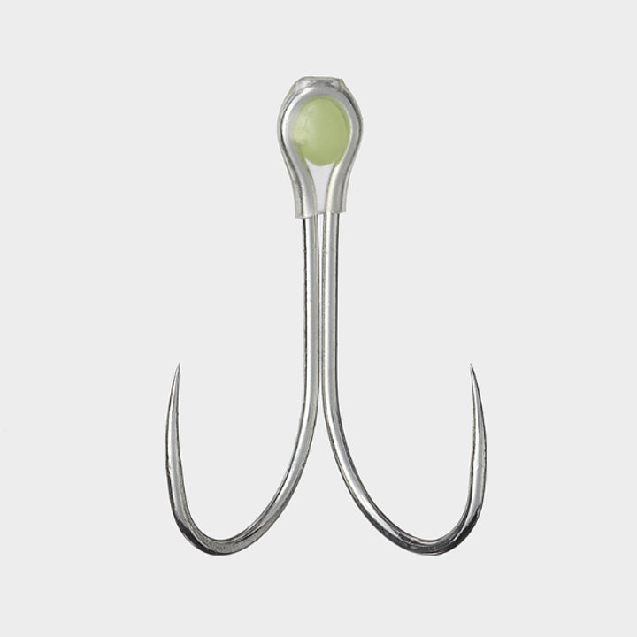 VANFOOK WS-11BL DOUBLE HOOK WIND SPECIAL #1 (4 pcs/pack) SILVER