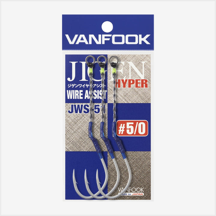 VANFOOK JWS-51 JIGEN WIRE ASSIT #4/0 (3 pcs/pack) SILVER