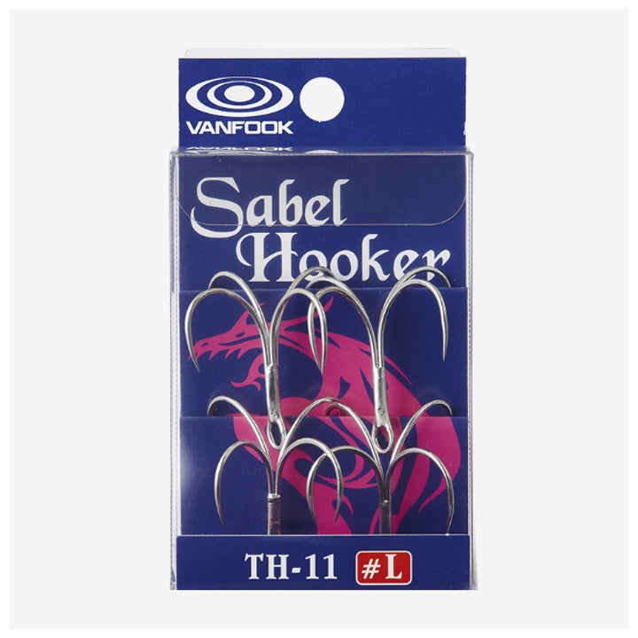 VANFOOK TH-11 SABEL HOOKER #M (4 pcs/pack) SILVER