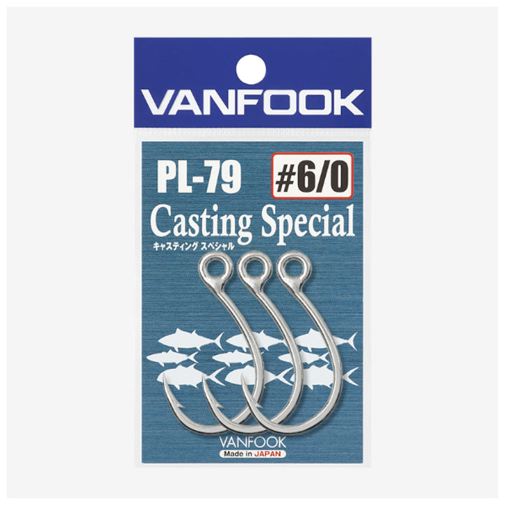 VANFOOK PL-79 CASTING SPECIAL #6/0 (3 pcs/pack) SILVER