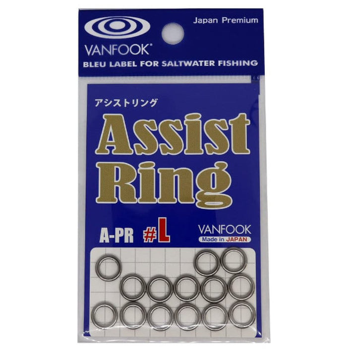 VANFOOK A-PR ASSIST RING #L : 6.0mm (14 pcs/pack) SILVER