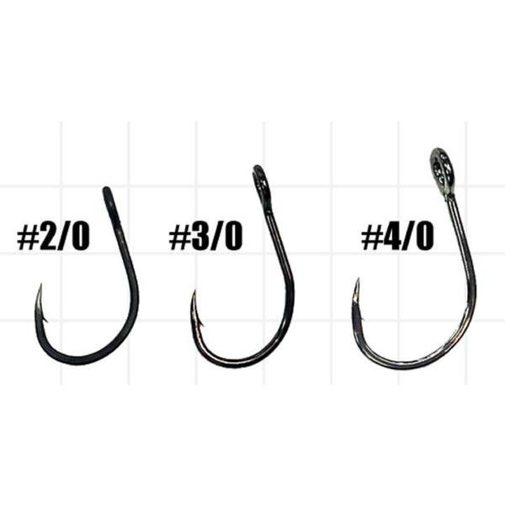 VANFOOK BW-61F BLADE TUNE ASSIST WILLOW #4/0 (1 set + 2 Spare hook /pack) FLUORINE BLACK