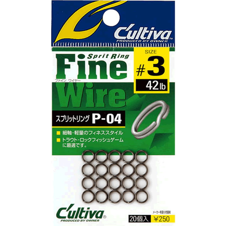 OWNER P-04 SPLIT RING FINE WIRE #00