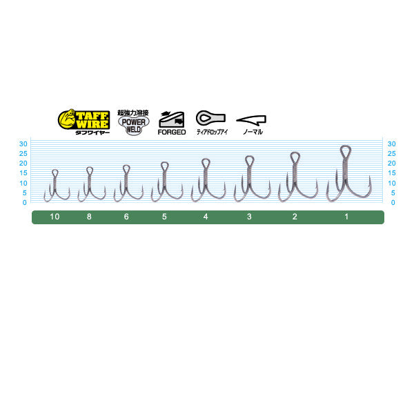 OWNER STX-45 STINGER TREBLE EXTRA #10 (4 pcs/pack)