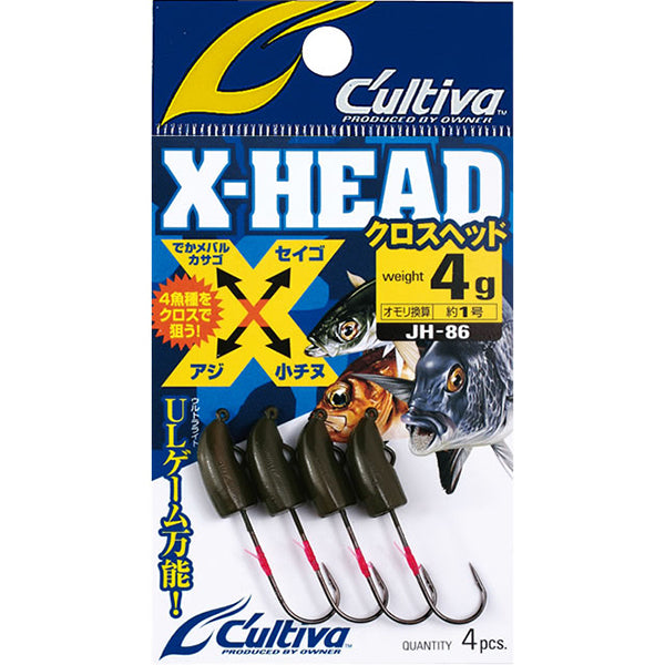OWNER JH-86 X-HEAD 1.0g (4 pcs/pack)
