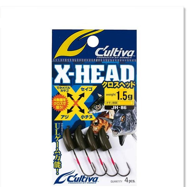 OWNER JH-86 CROSS HEAD 1.5g (4 pcs/pack)