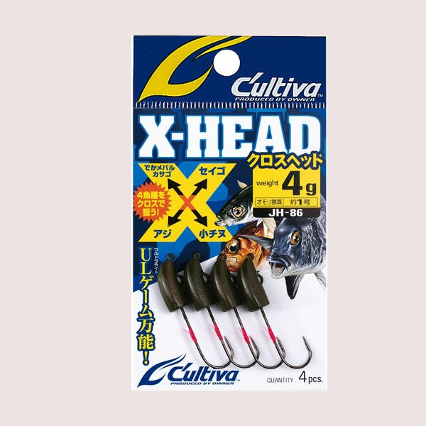 OWNER JH-86 X-HEAD 3.0g (4 pcs/pack)
