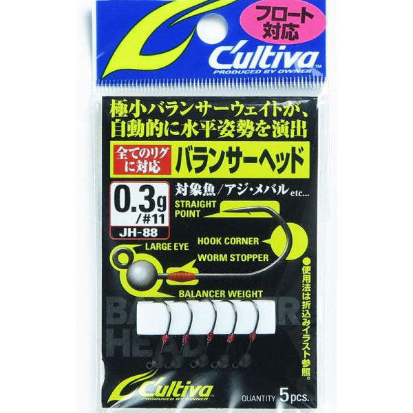 OWNER JH-88 BALANCER HEAD 0.3g (5 pcs/pack)