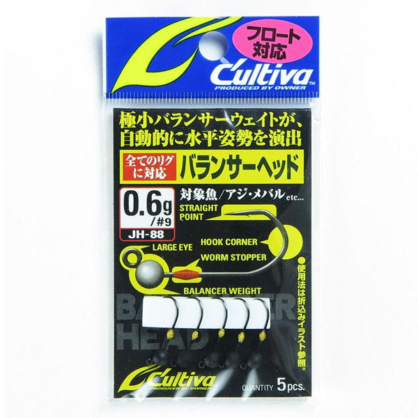 OWNER JH-88 BALANCER HEAD 0.6g (5 pcs/pack)