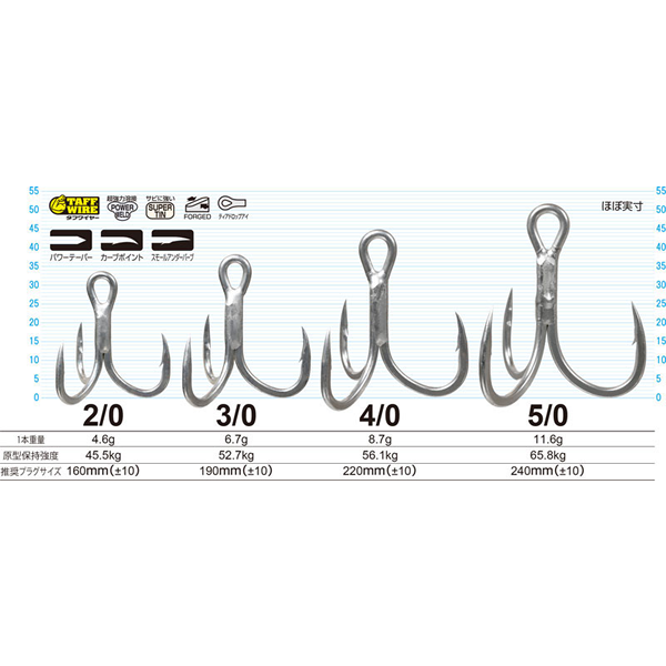OWNER OH STX-60 STINGER TRIPLE EXTRA #4/0 (4 pcs/pack)