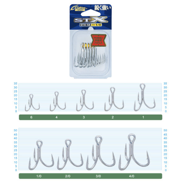 OWNER STX-58 STINGER TREBLE EXTRA #6/0 (6 pcs/pack)