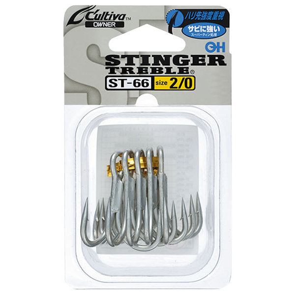 OWNER ST-66 STINGER TREBLE #2/0 (5 pcs/pack)