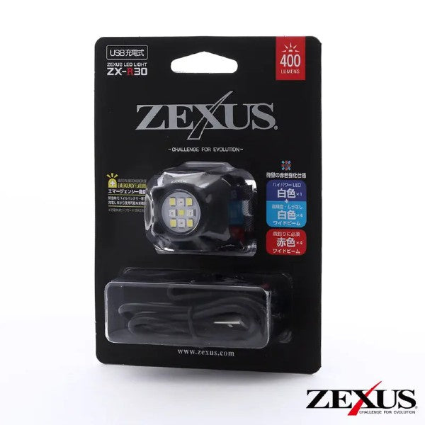 ZEXUS HEAD LIGHT ZX-R30 (USB Charging type)