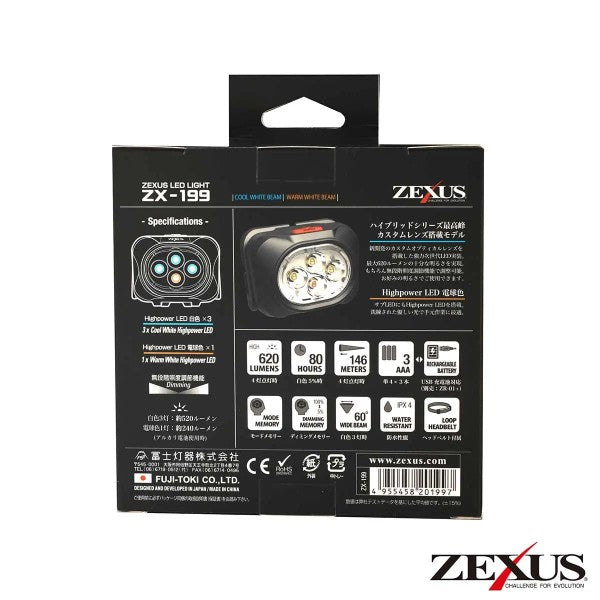 ZEXUS HEAD LIGHT ZX-199 (Hybrid model)