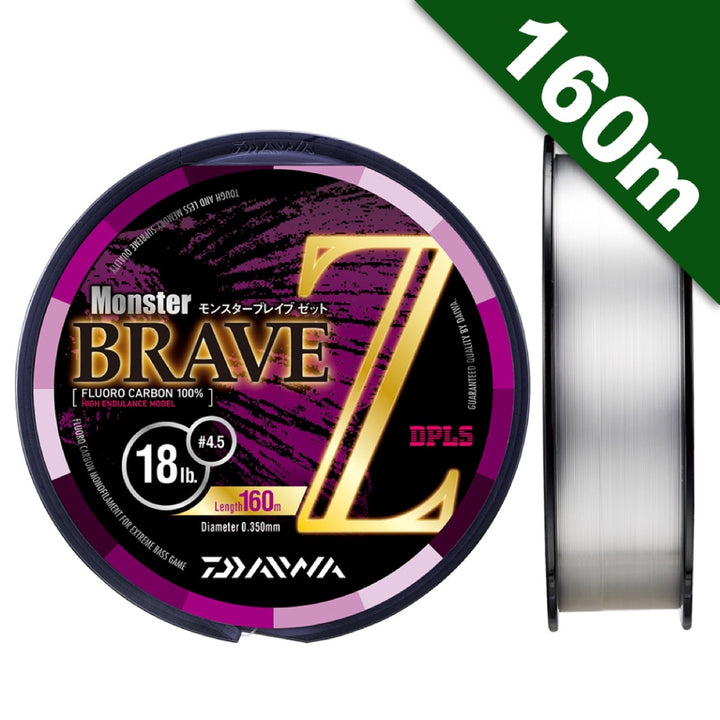 DAIWA MONSTER BRAVE Z #5.5 (22 lb) - 160m Fluorocarbon Natural