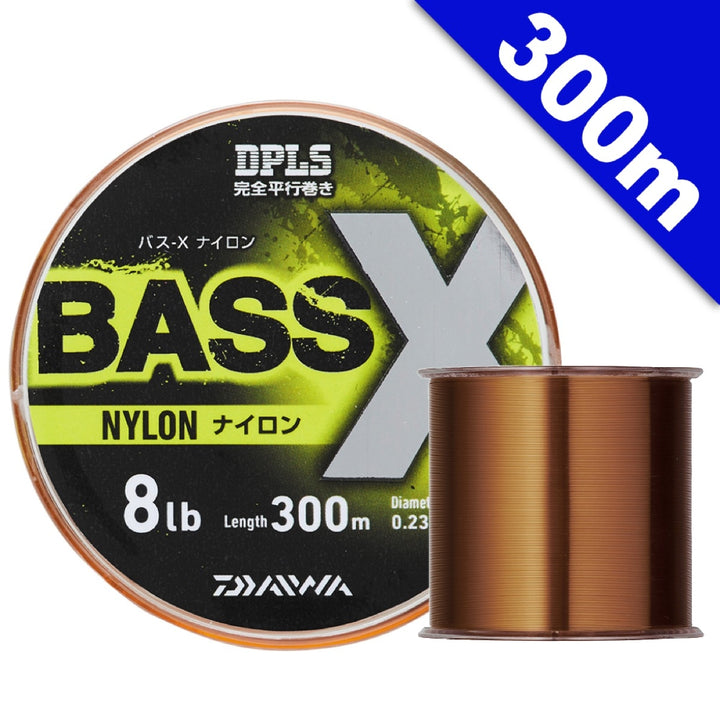 DAIWA BASS-X NYLON 300m #3.5 (14 lb) - 300m NYLON ASSAM BROWN