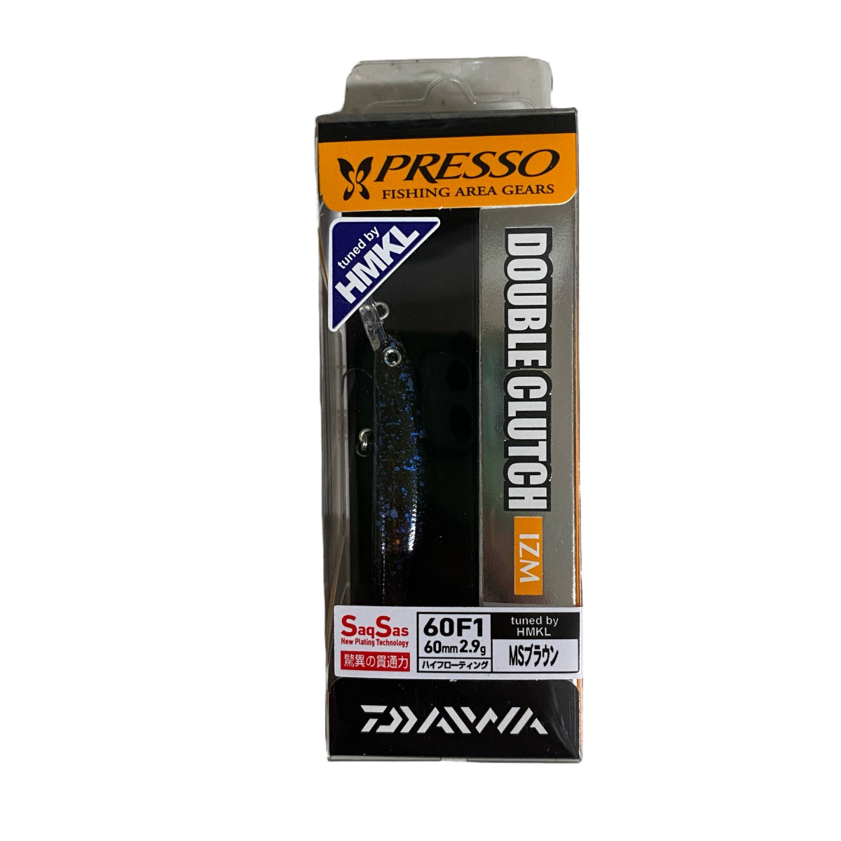 DAIWA PRESSO DOUBLECLUTCH 60F1 60mm : 2.9g High Floating MS BROWN