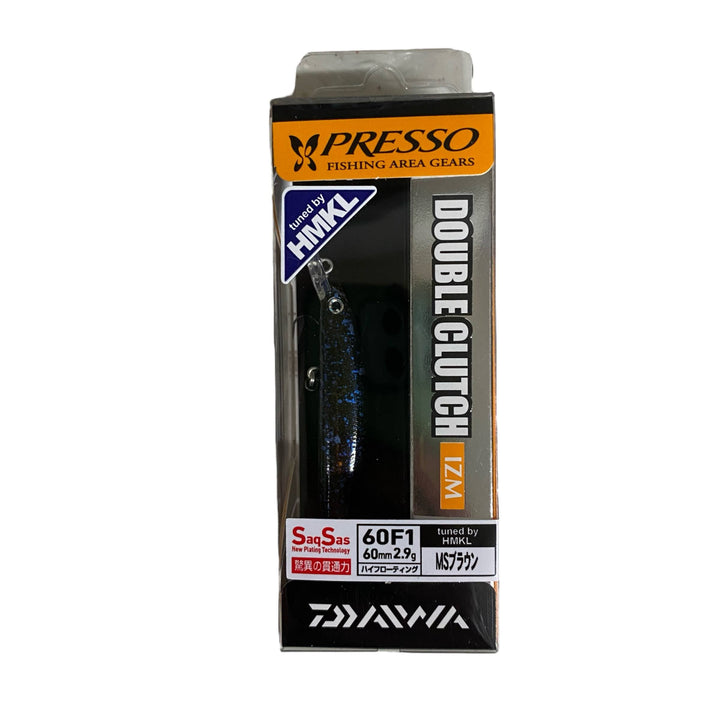 DAIWA PRESSO DOUBLECLUTCH 60F1 60mm : 2.9g High Floating MS BROWN