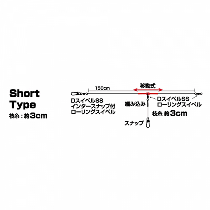 DAIWA OBAMARING SS SHORT #2.5 : 150cm