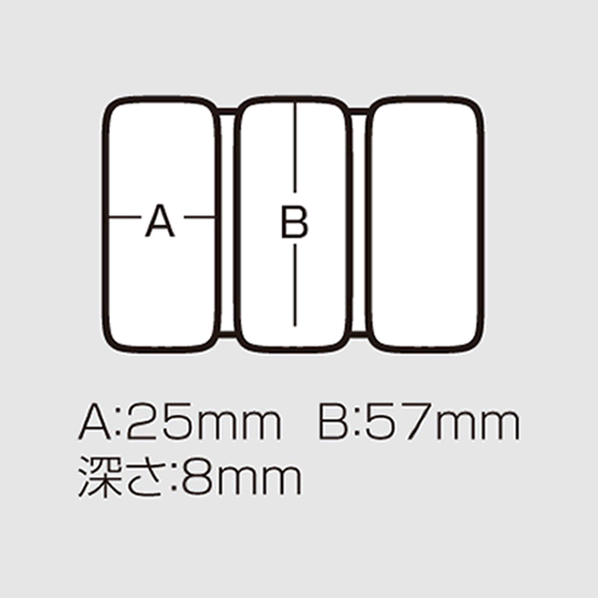 MEIHO HOOK CASE 103×68×12mm CLEAR