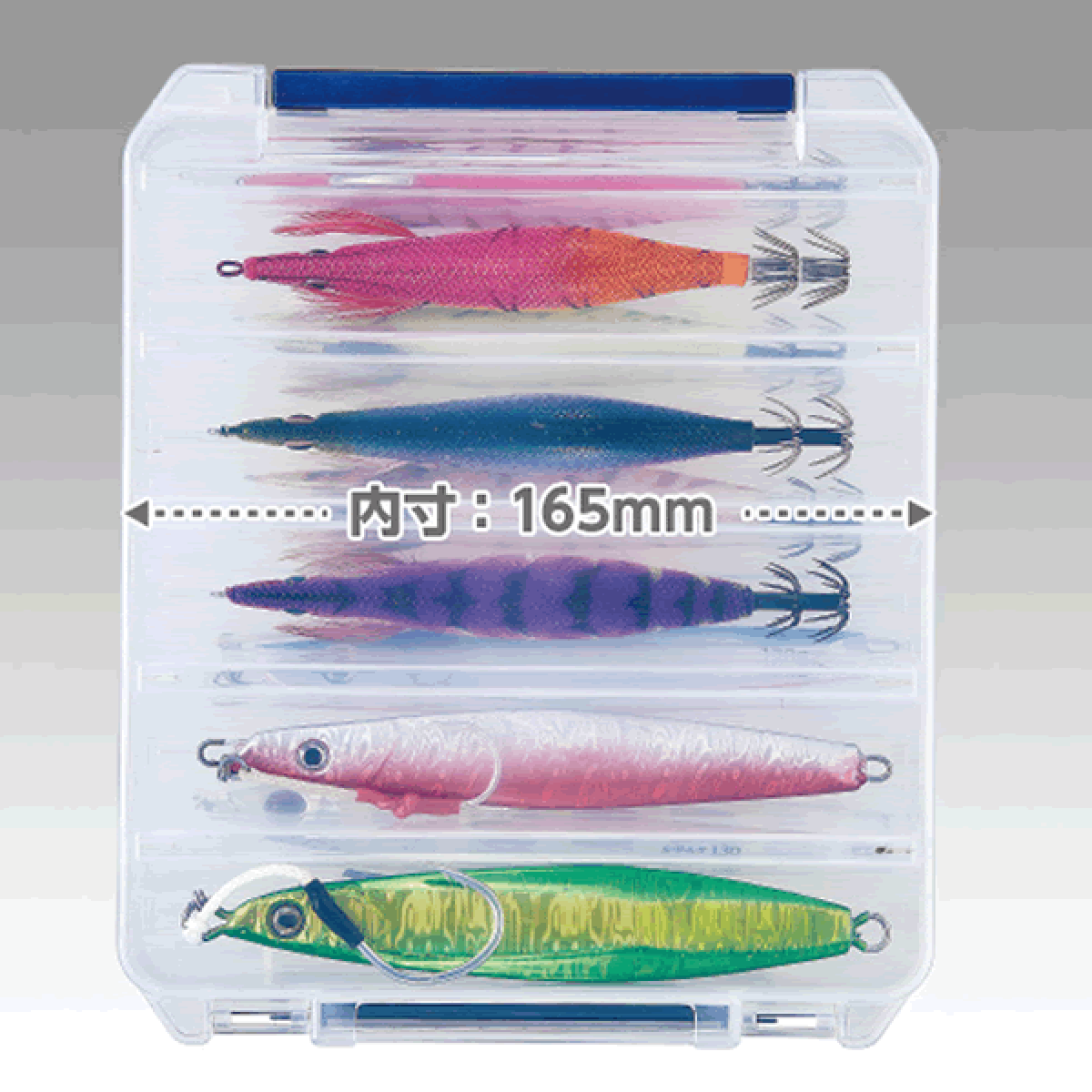 MEIHO REVERSIBLE 206×170×44mm #160 CLEAR